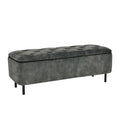 Banca verde inchis din catifea 120 cm En Vogue
