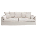 Canapea crem din textil 200 cm Heaven