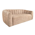 Canapea bej din catifea 200 cm Babylon
