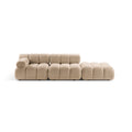 Canapea bej sand pentru 4 persoane boucle Bellis Right
