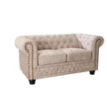 Canapea crem de 2 locuri Chesterfield Invicta Interior - Poetic Store