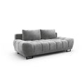Canapea extensibila gri din catifea Cirrus