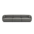 Canapea gri deschis pentru 3 persoane Miley - Poetic Store