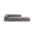 Canapea gri deschis pentru 4 persoane boucle Bellis Right