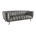Canapea gri din catifea Noblesse Invicta Interior - Poetic Store