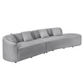 Canapea gri din poliester boucle Atelier L