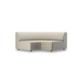 Canapea ivory din poliester modul Round Jax HKLiving