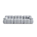 Canapea modulara albastru deschis pentru 3 persoane Bellis - Poetic Store