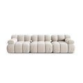 Canapea modulara bej deschis pentru 3 persoane Bellis - Poetic Store