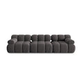 Canapea modulara gri pentru 3 persoane Bellis - Poetic Store