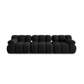 Canapea modulara neagra pentru 3 persoane Bellis - Poetic Store