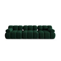 Canapea modulara verde pentru 3 persoane Bellis - Poetic Store