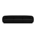 Canapea neagra pentru 3 persoane Miley - Poetic Store