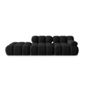 Canapea neagra pentru 4 persoane Left Bellis - Poetic Store