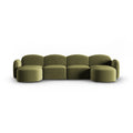 Canapea verde deschis din catifea Panoramic Blair