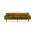 Canapea verde olive pentru 4 persoane Retro HKliving