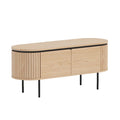 Comoda TV maro din lemn 120 cm Atelier