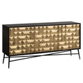 Comoda gold din lemn Tetro Richmond Interiors - Poetic Store