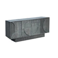 Comoda gri din lemn de mango 170 cm Art Deco