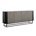 Comoda gri din lemn de mango 180 cm Croco