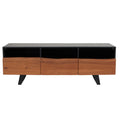 Comoda maro TV din lemn Organic 140 cm Invicta Interior
