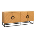 Comoda maro natur din lemn 180 cm Grandezza