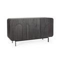 Comoda neagra din lemn 180 cm Orissa