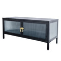 Comoda neagra din metal Amsterdam 90 Poetic