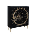 Dulap negru din lemn Circle Invicta Interior - Poetic Store