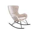Fotoliu grej din catifea Swing Invicta Interior - Poetic Store