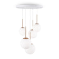 Lustra alba gold cu 5 becuri Basic Maytoni - Poetic Store