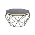 Masa cafea alb neagra 70 cm Diamond Bone