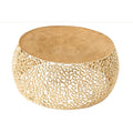 Masa cafea gold 75 cm Leaf Invicta Interior - Poetic Store