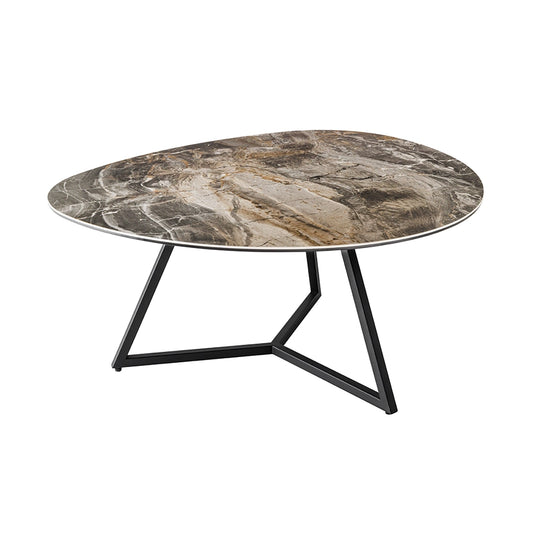 Masa cafea grej din ceramica 90 cm Marvelous