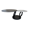 Masa cafea gri din ceramica Dancing Rings Poetic