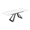 Masa dining alba extensibila 180-230 cm Concord