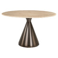 Masa dining bej rotunda 130 cm Montgommery