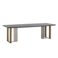 Masa dining din MDF si inox 220 cm Maverick