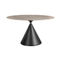 Masa dining gri din ceramica 135 cm Signature