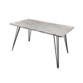 Masa dining gri din lemn 140 Scorpion Invicta Interior