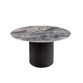 Masa dining gri din lemn si ceramica 120 Unique