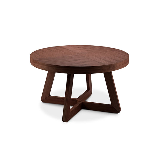 Masa dining maro inchis extensibila din lemn Dustin