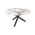 Masa dining multicolora cu platou detasabil 150 cm Spin