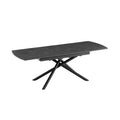 Masa dining neagra extensibila 180-230 cm Mikado