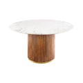 Masa dining rotunda 140 cm din lemn Gatsby