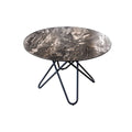 Masa dining rotunda grej din ceramica 120 cm Circular