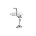 Masuta argintie din aluminiu Heron Poetic