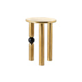 Masuta gold din aluminiu 55 cm Abstract