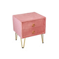 Noptiera roz din catifea Pearl Invicta Interior - Poetic Store