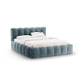 Pat albastru din textil chenille 180 x 200 Lupine